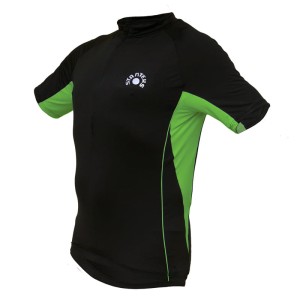 KOSZULKA MĘSKA STANTEKS SR0035 L CZARNY/ZIELONY