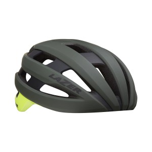 LAZER SPHERE Matte Dark Green F- Yellow L 58-61CM CE-CPSC SZOSA