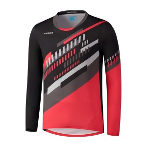 KOSZULKA SHIMANO MYOKO L.S. DŁ. RĘK.  XL BLACK/RED